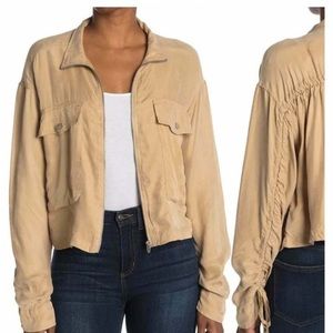 BLANK NYC NWT Women's Crop Utility Tan Jacket Size S